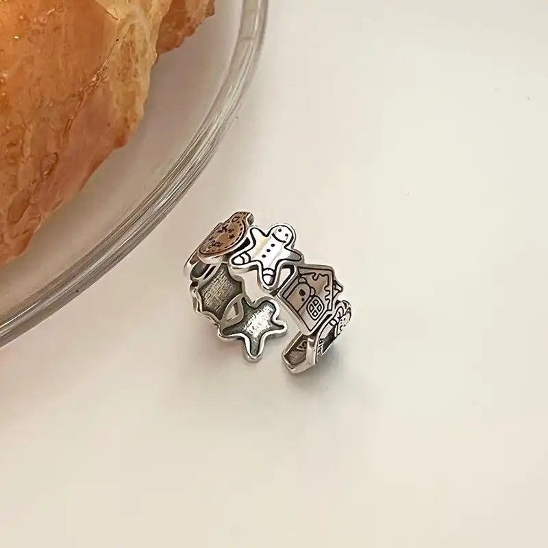 Jewelry × Vintage Cartoon Human-Shaped Ring Size ONE SIZE - 1 Thumbnail
