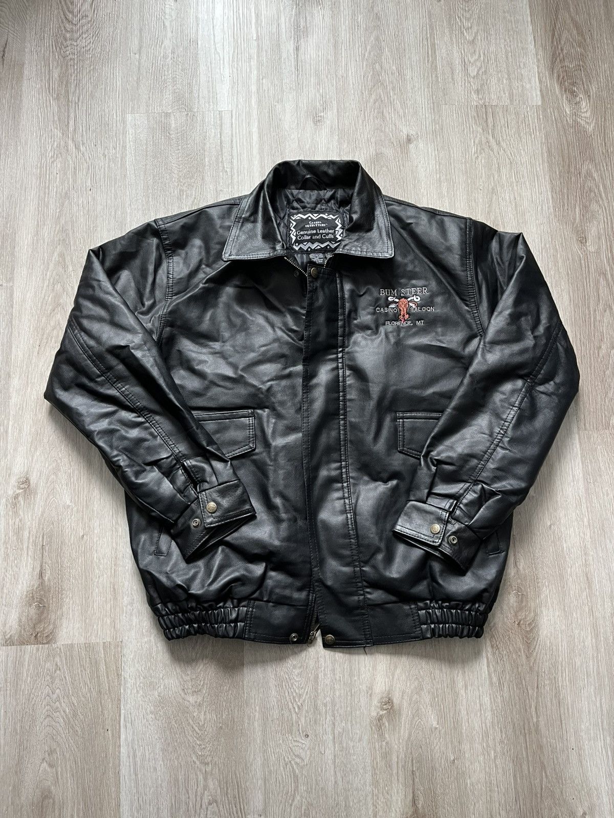 Vintage Vintage Bum Steer Leather Jacket Size US L / EU 52-54 / 3 - 1 Thumbnail