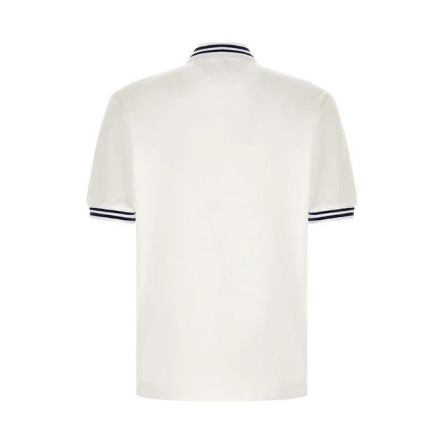 BRUNELLO CUCINELLI White Cotton Polo Shirt New & Authentic (
