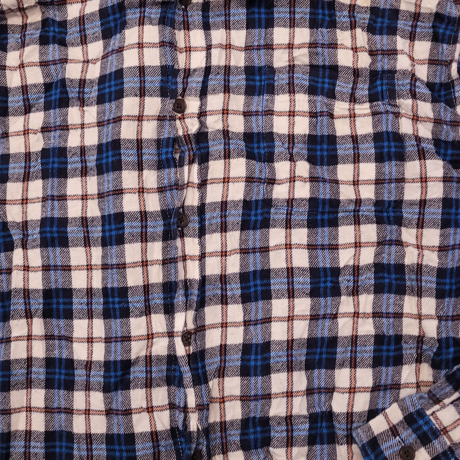 Croft & Barrow Croft & Barrow Tartan Flannel Shirt Mens Size M White Blue Size US M / EU 48-50 / 2 - 4 Thumbnail