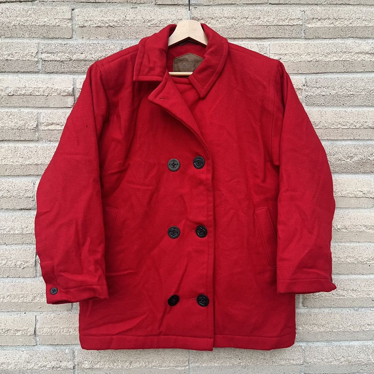 Vintage outlet WOOLRICH red wool trench coat