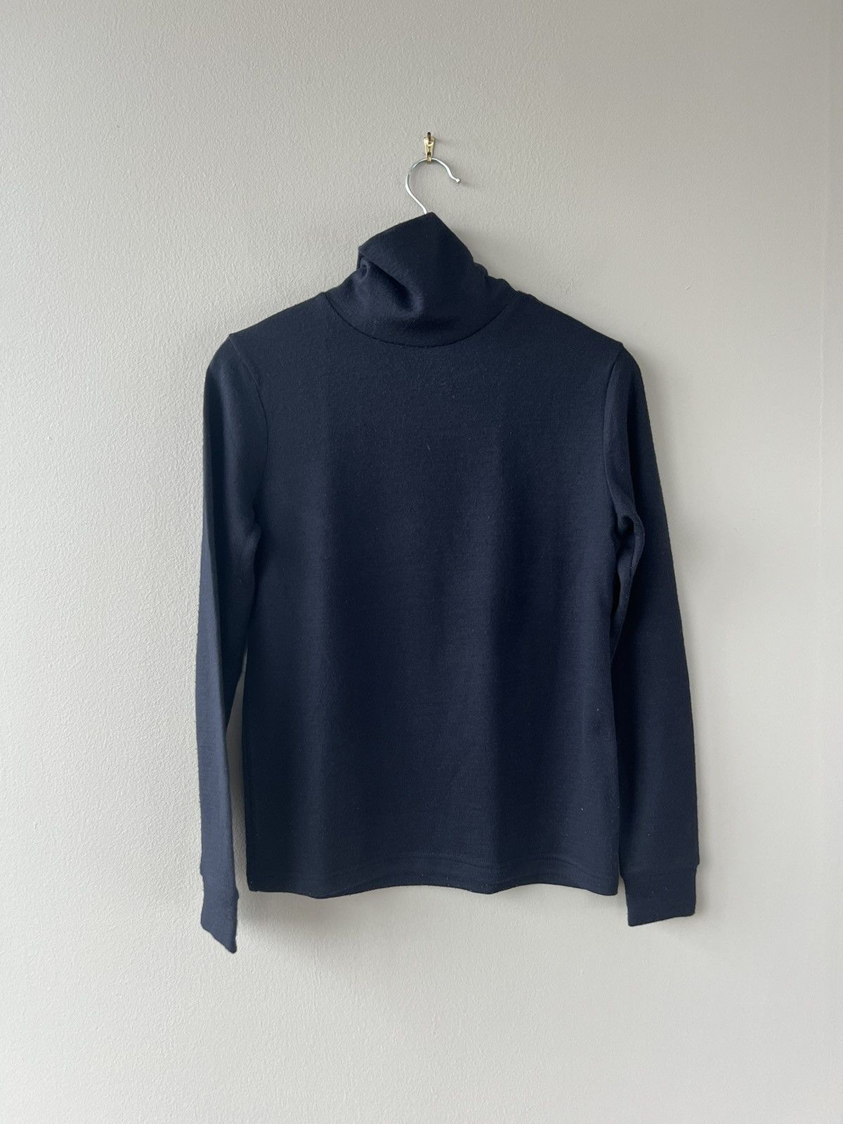Raf Simons Navy Slim Turtleneck Size US S / EU 44-46 / 1 - 1 Thumbnail