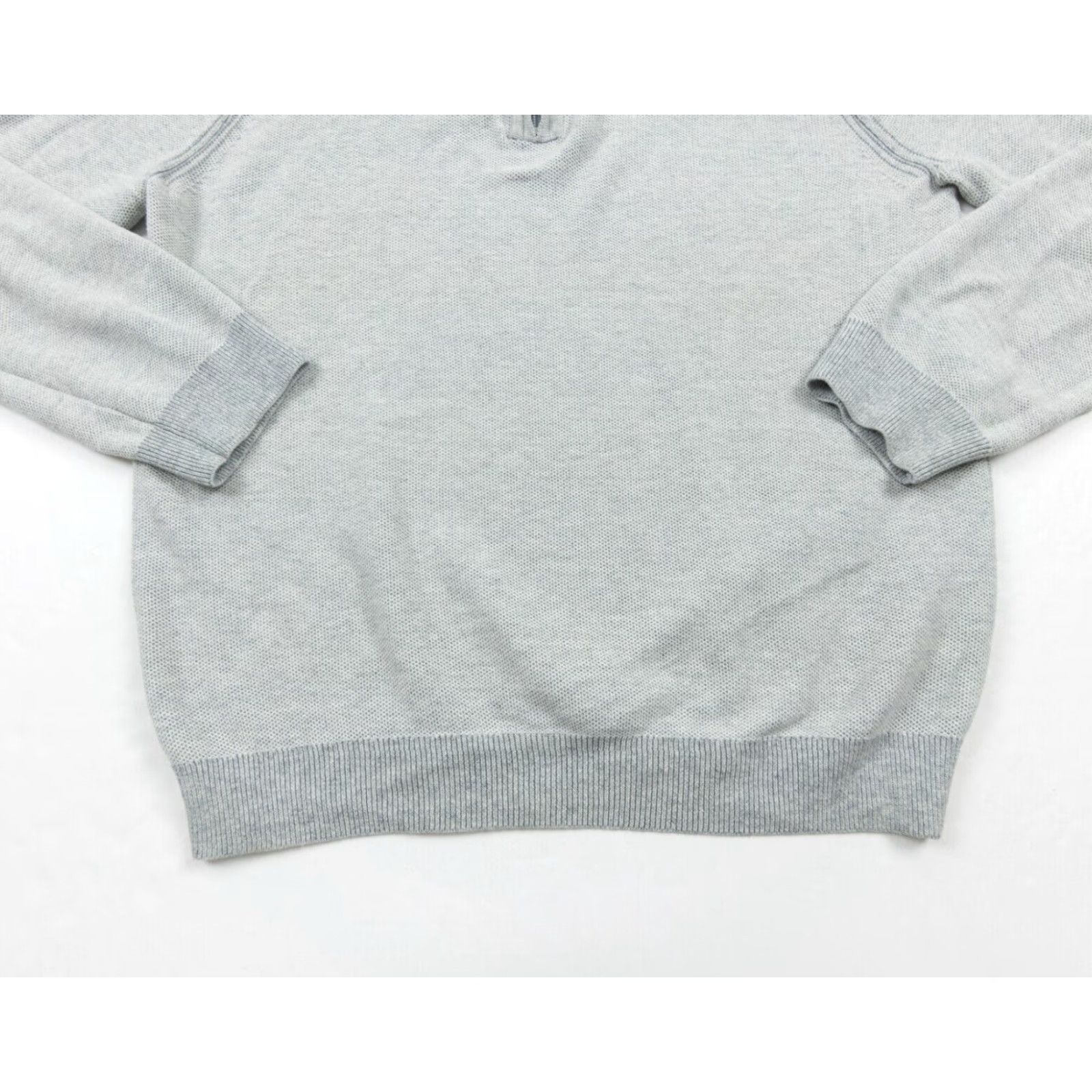 Tommy Bahama VINTAGE Tommy Bahama Men's Sweater Pullover 1/4 Zip Reversible Cotton Gray Regular Size Large Size US L / EU 52-54 / 3 - 4 Thumbnail