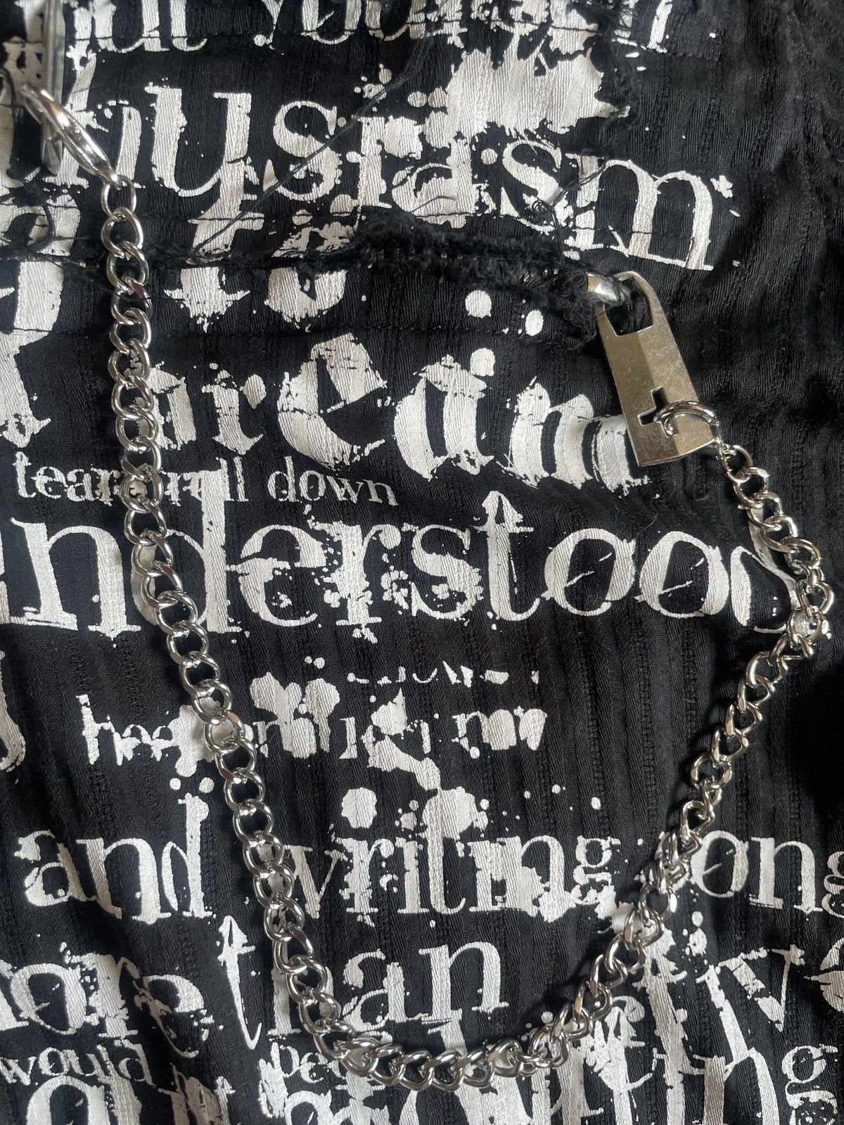 If Six Was Nine 2000s Japanese archive Vkei Poem Chain Gimmick Shirts Size US S / EU 44-46 / 1 - 8 Thumbnail