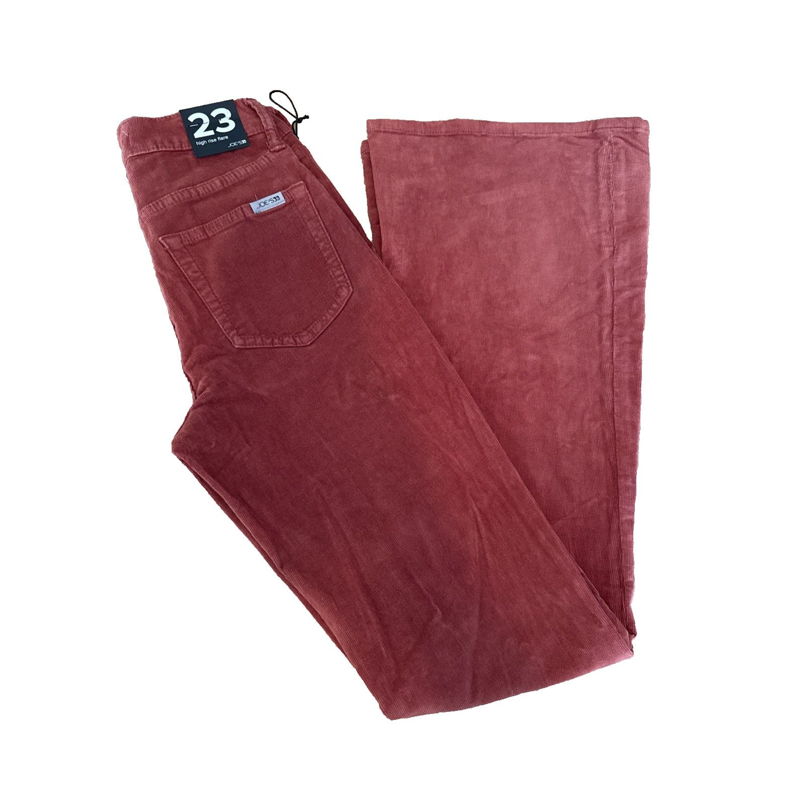 Joe's Joe's Jeans Corduroy HighRise Flare Pants Burnt Orange Retro Size 23" - 1 Thumbnail