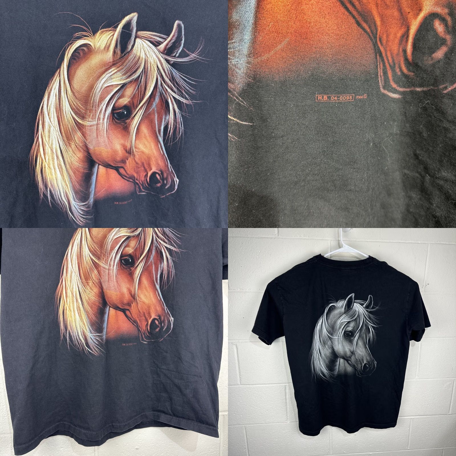 Vintage VINTAGE Hero Buff Horse Animal Nature Wildlife Graphic T Shirt XXL Double Sided Men Size US XXL / EU 58 / 5 - 8 Thumbnail