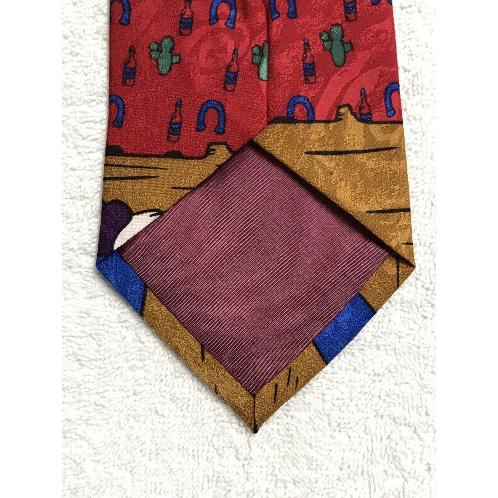 Disney Disney Mickey Unlimited Cowboy Goofy Cactus Vintage Necktie Size ONE SIZE - 6 Thumbnail