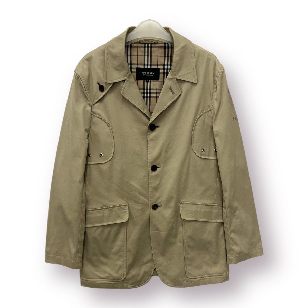 🔥 BURBERRY BLACK LABEL NOVA CHECK CASUAL JACKET - L