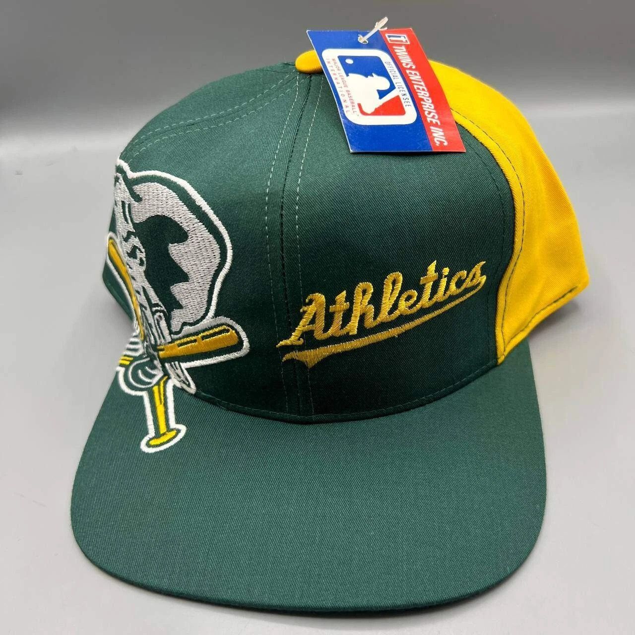 Twins Enterprise Inc. × Vintage Oakland Athletics Hat Men Twins Enterprise MLB Snap Back Size ONE SIZE - 3 Thumbnail