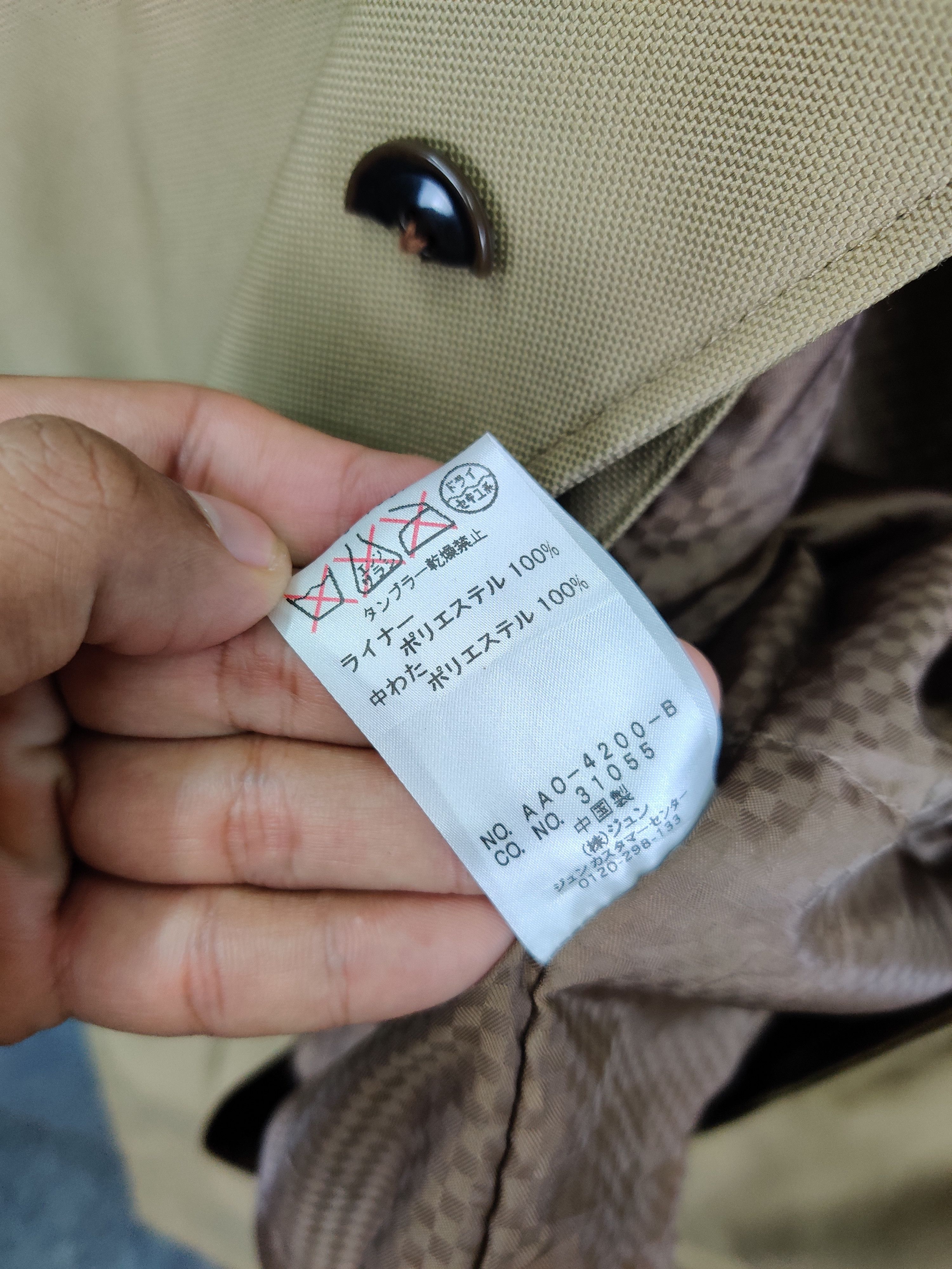 Japanese Brand Jun Men Single Breasted Italian Trench Coat Size US M / EU 48-50 / 2 - 20 Thumbnail