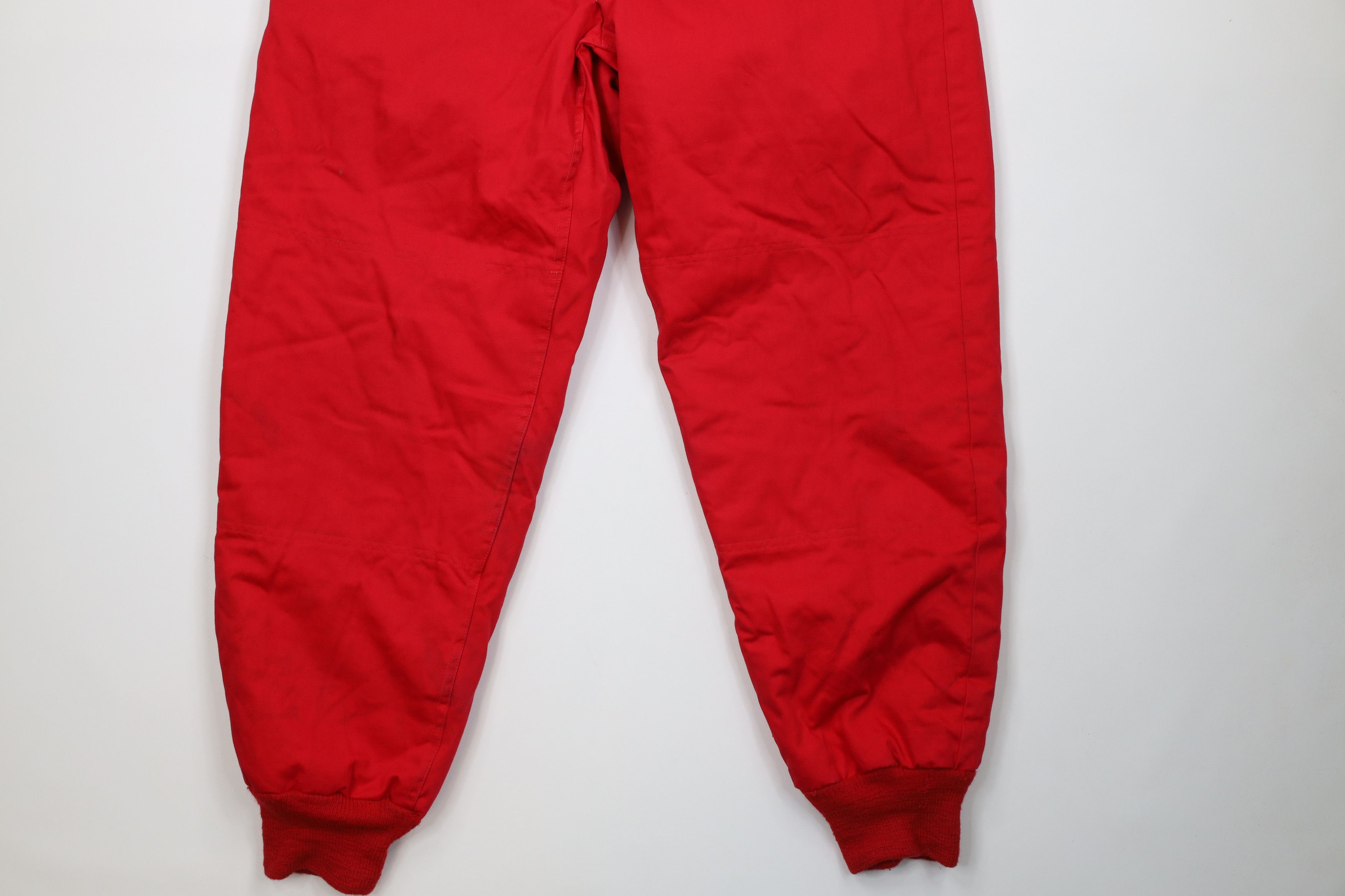 Vintage Vintage 60s 70s Quilted Snow Pants Joggers Red USA Size US 38 / EU 54 - 4 Thumbnail