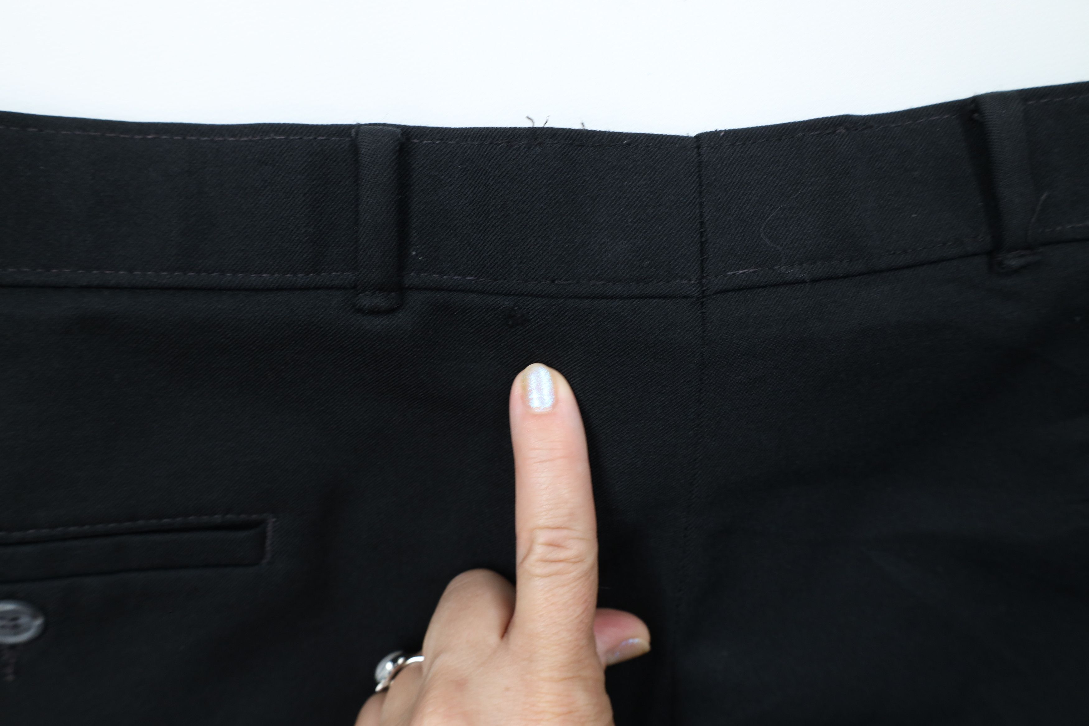 Levi's Vintage 90s Levis Knit Wide Leg Chino Pants Black Polyester Size US 42 / EU 58 - 14 Thumbnail