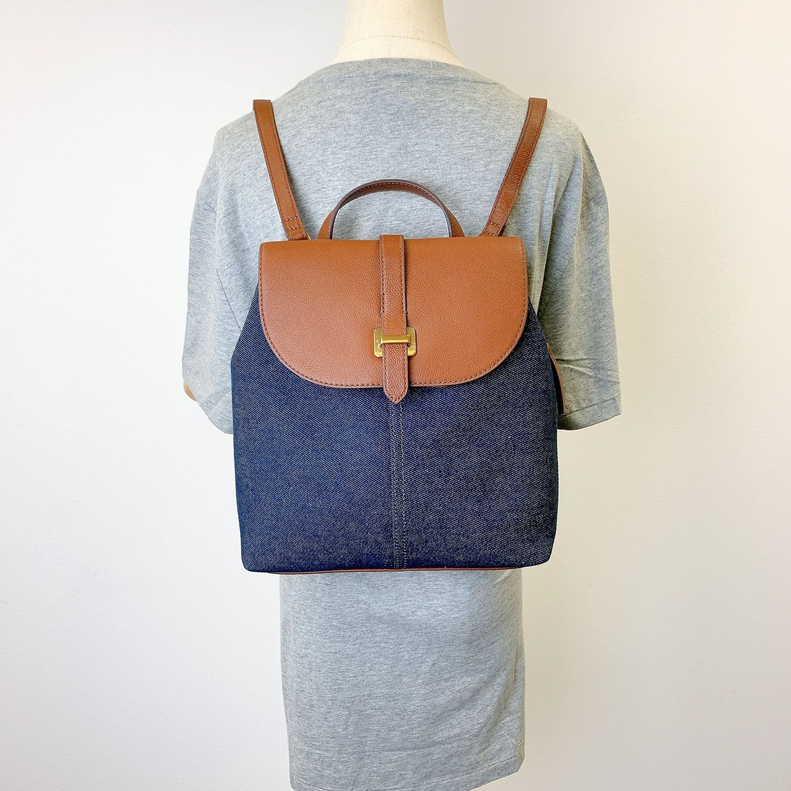 Fossil Fossil SHB3208423 Emery Backpack IN DENIM Size ONE SIZE - 1 Thumbnail