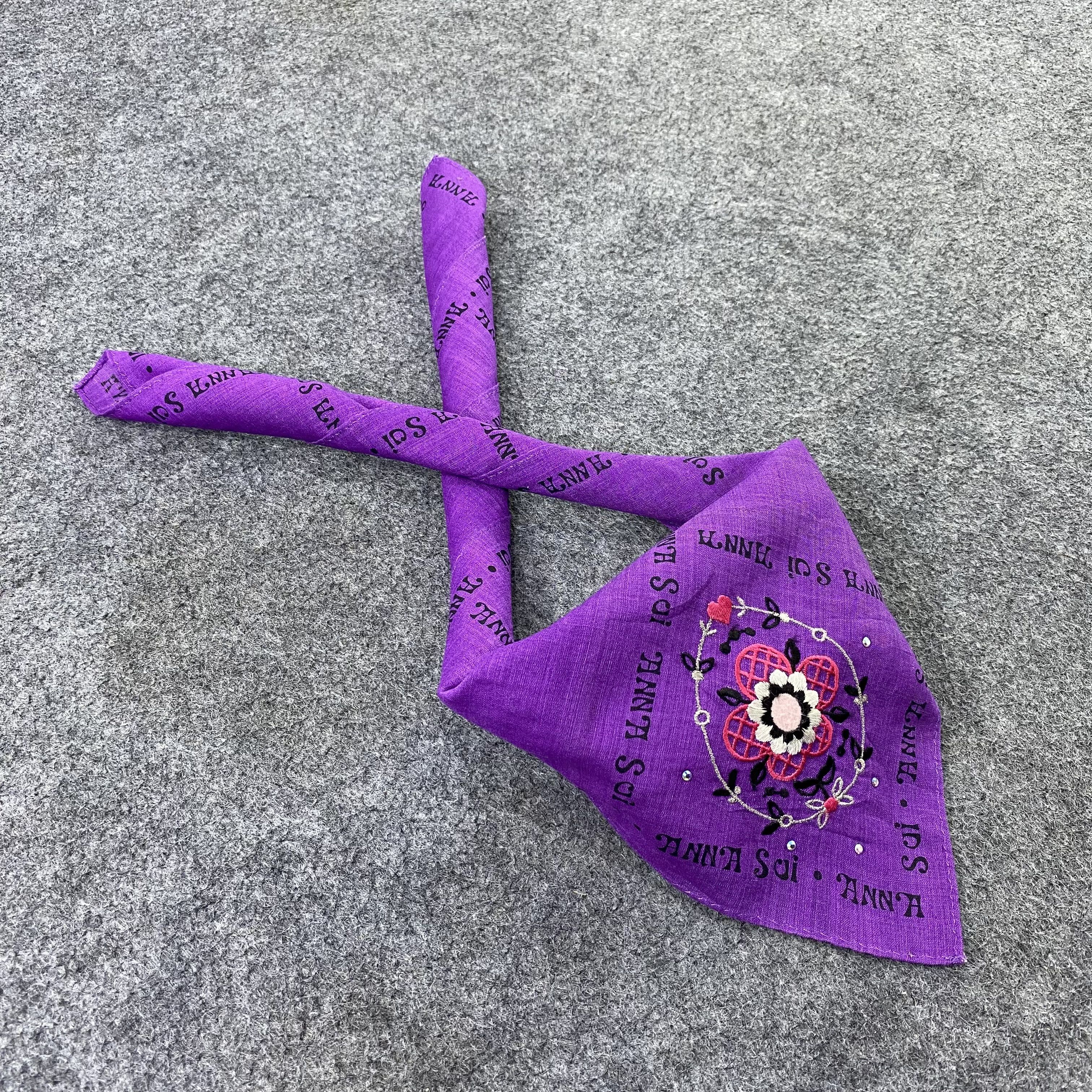Anna Sui Anna Sui Handkerchief Neckerchief Bandana-B1557 Size ONE SIZE - 1 Thumbnail