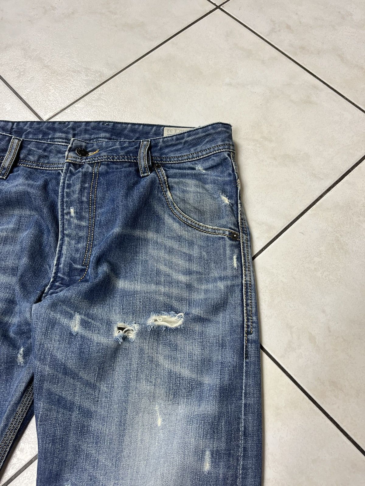 Diesel × Vintage Vintage Diesel krooley y2k distressed denim jeans pants Size US 30 / EU 46 - 6 Thumbnail