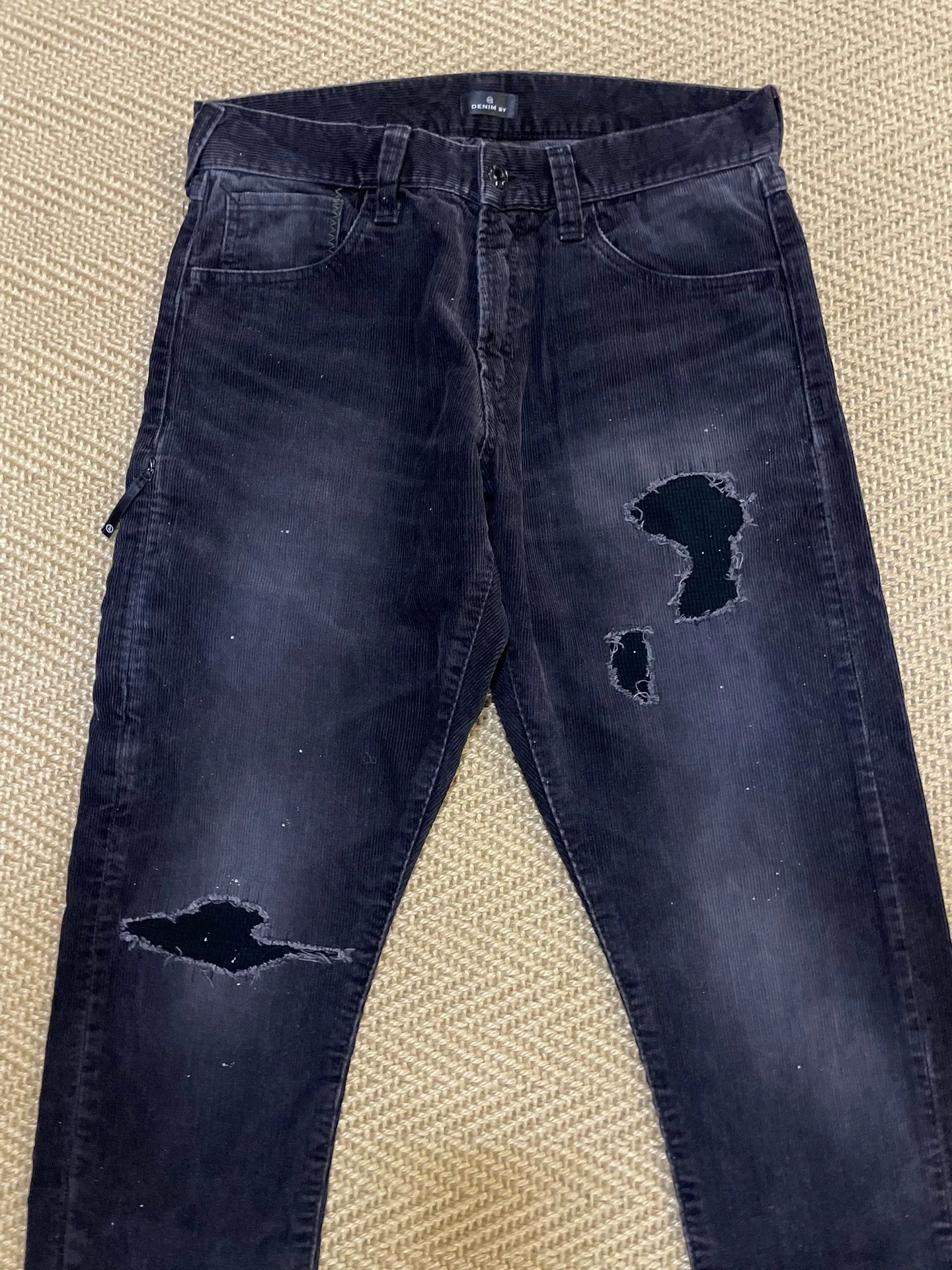 Vanquish Denim VANQUISH x FRAGMENT Distressed Ink Corduroy W28 NN Size US 28 / EU 44 - 3 Thumbnail