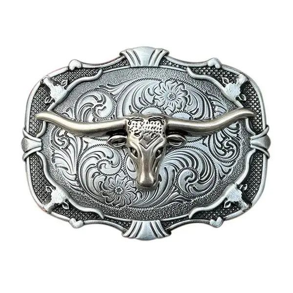 Japanese Brand Rodeo Bull Head Belt Buckles for Men Size ONE SIZE - 4 Thumbnail