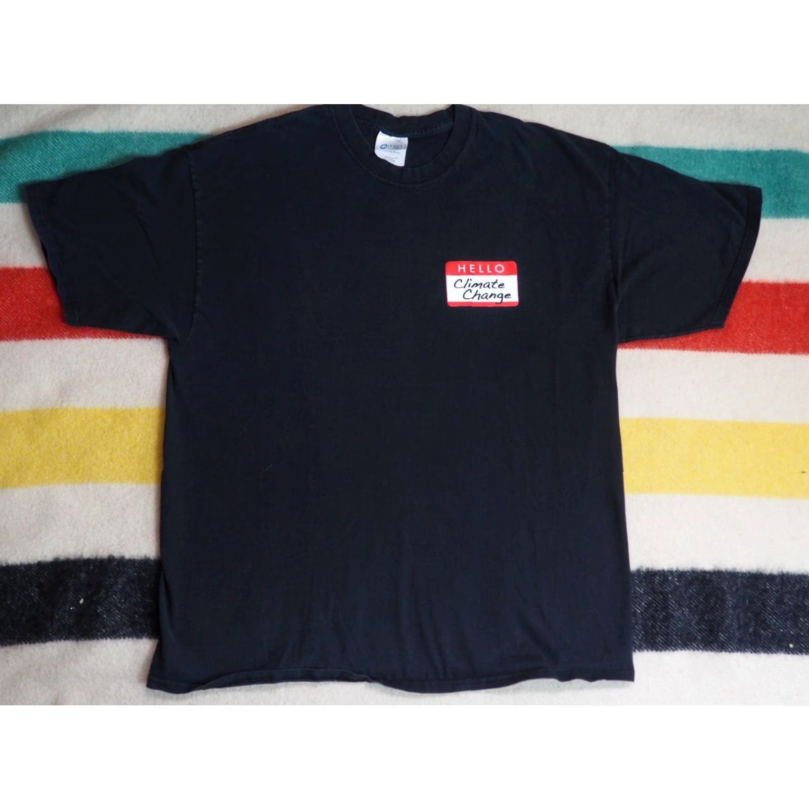 Port & Company VINTAGE Port & Company T-Shirt Mens L Black All Seasons Nature School Graphic Print Crew Neck Short Sleeve Size US L / EU 52-54 / 3 - 2 Thumbnail