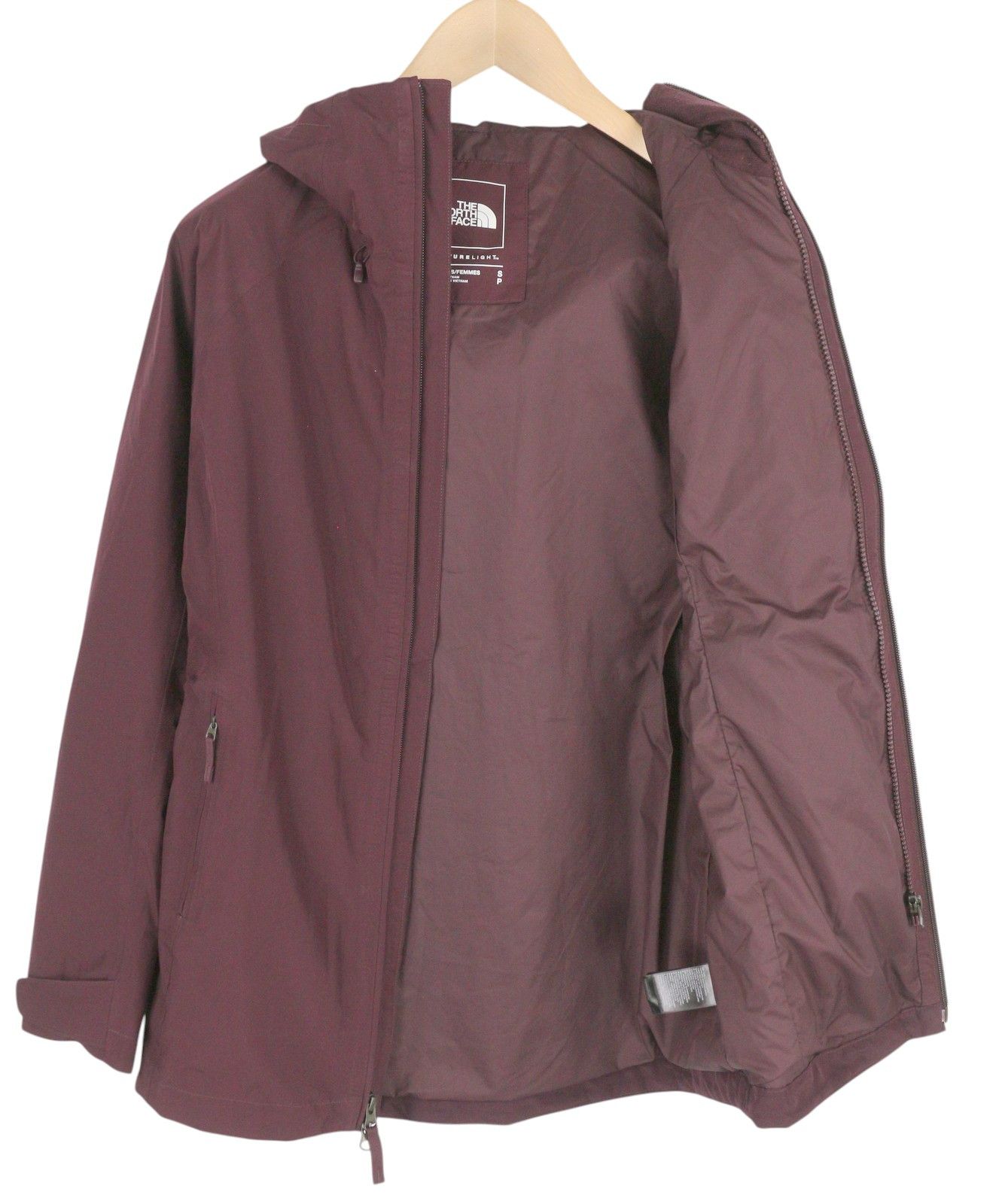 The North Face S Burgundy Drawstring Waist Thin FutureLight Jacket 83710 Size S / US 4 / IT 40 - 4 Thumbnail