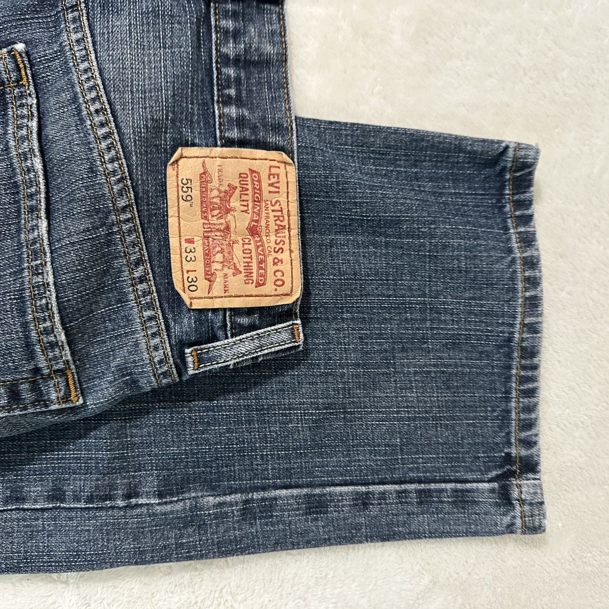 Levi's Levi’s 559 Relaxed Straight Jeans Size US 33 - 4 Thumbnail