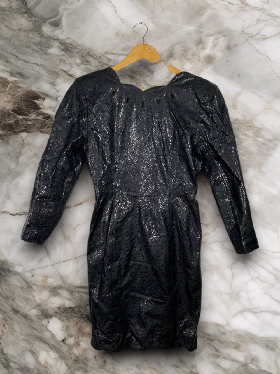 Leather lilian gray leather dress glitter design Size S / US 4 / IT 40 - 1 Thumbnail