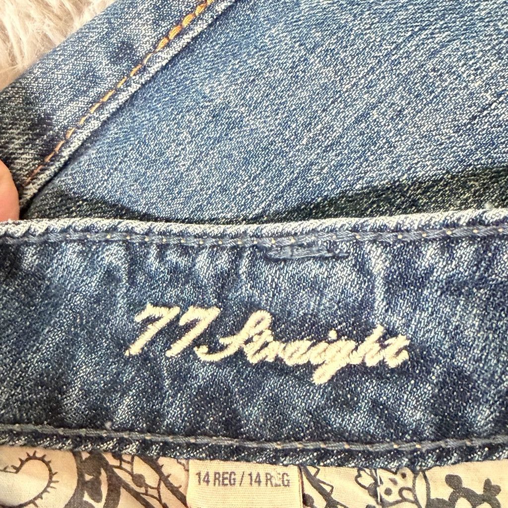 American Stitch American Eagle 77 Straight Jeans Distressed Size 14 Regular Size 36" / US 14 / IT 50 - 3 Thumbnail