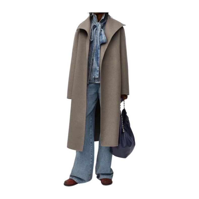 Loewe Loewe Kaki double-faced wool coat Size XXS / US 00 / IT 34 - 1 Thumbnail