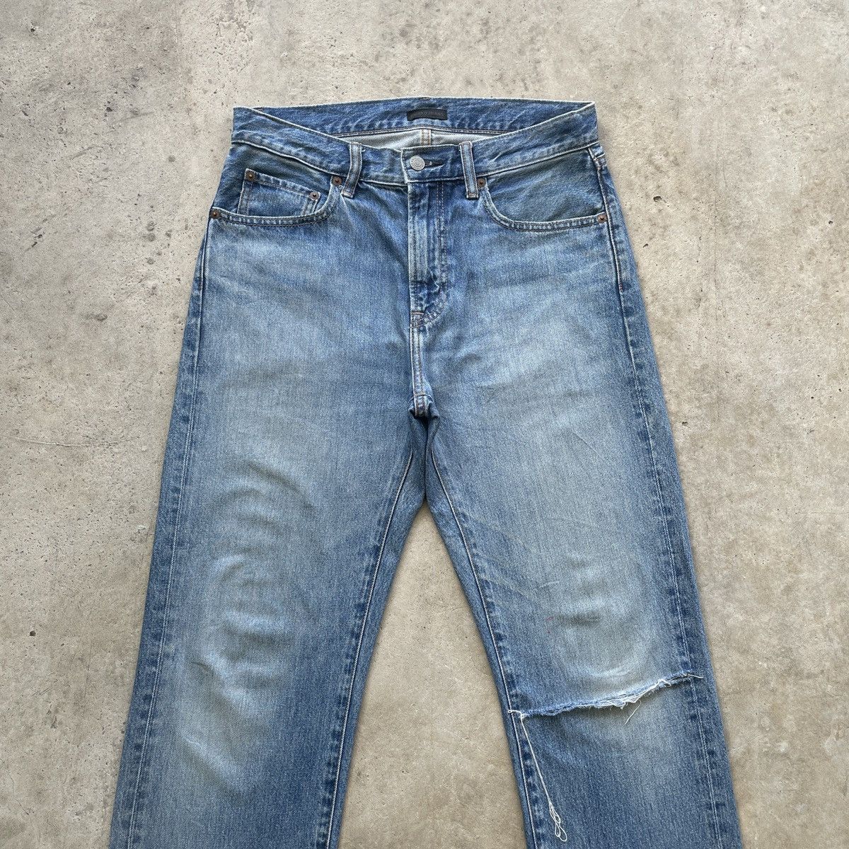 Japanese Brand × Jean W31💥 Vintage Japanese Distressed Jeans Ripped Faded Pants Size US 31 - 3 Thumbnail