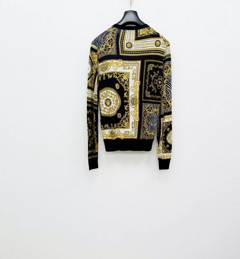 Versace Versace Mulberry silk knitted sweater Size US M / EU 48-50 / 2 - 5 Thumbnail