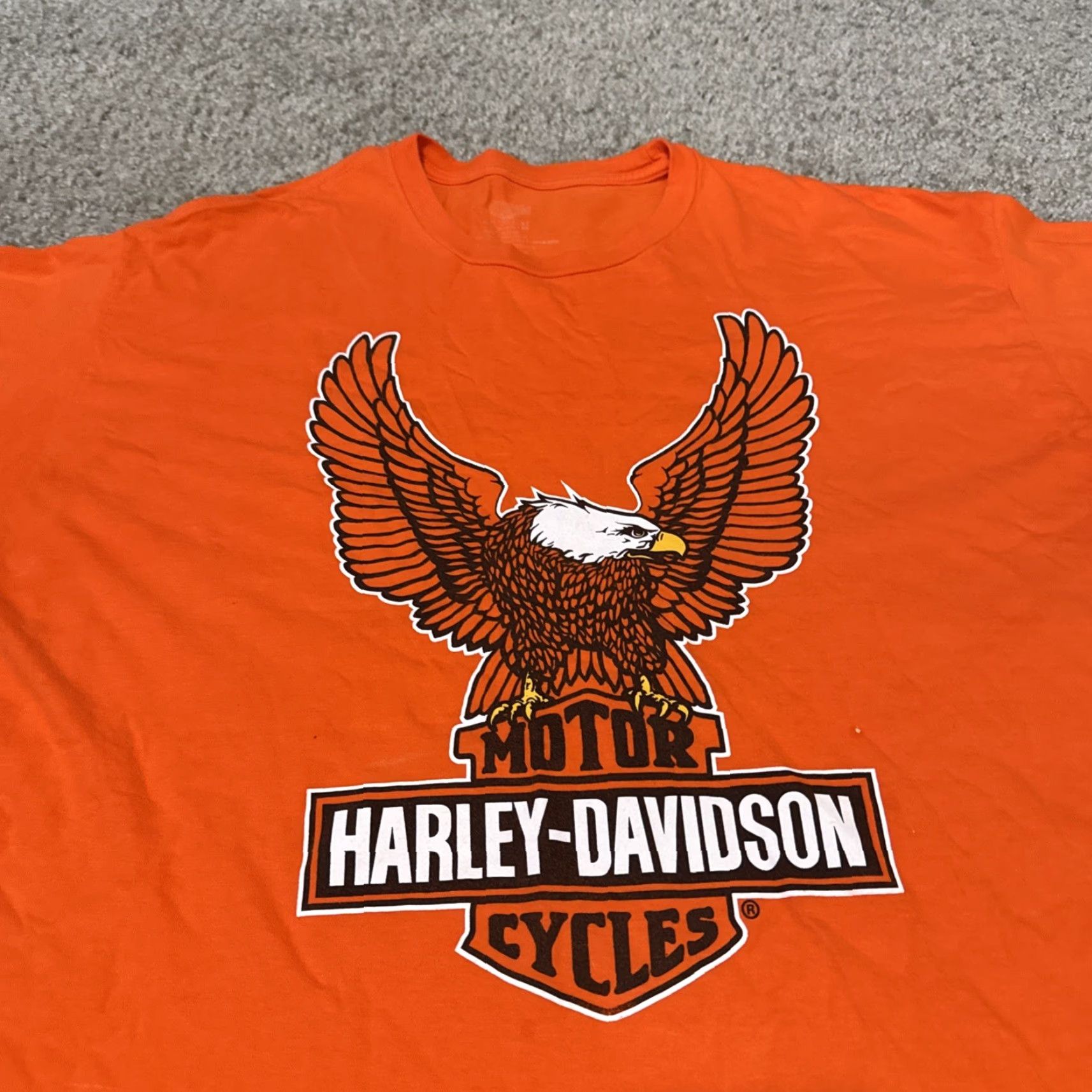 Harley Davidson VINTAGE Harley-Davidson Milwaukee Orange Official Biker T-Shirt 2XL Mens Size US XXL / EU 58 / 5 - 3 Thumbnail