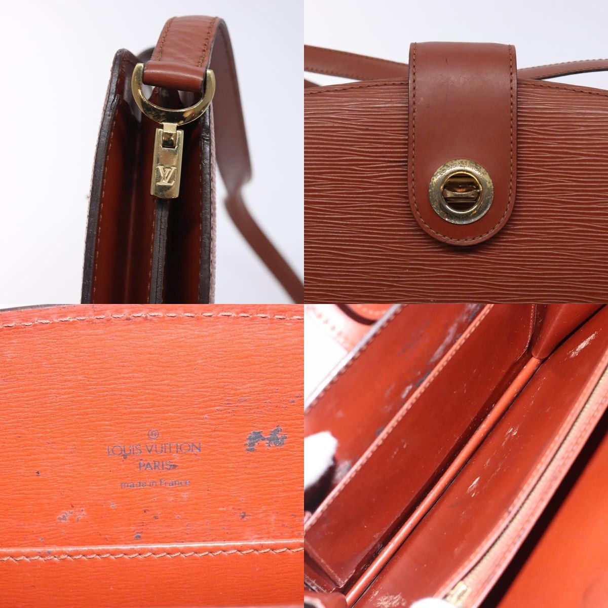 Louis Vuitton LOUIS VUITTON Epi Capuchin Shoulder Bag Brown M52343 Size ONE SIZE - 11 Thumbnail