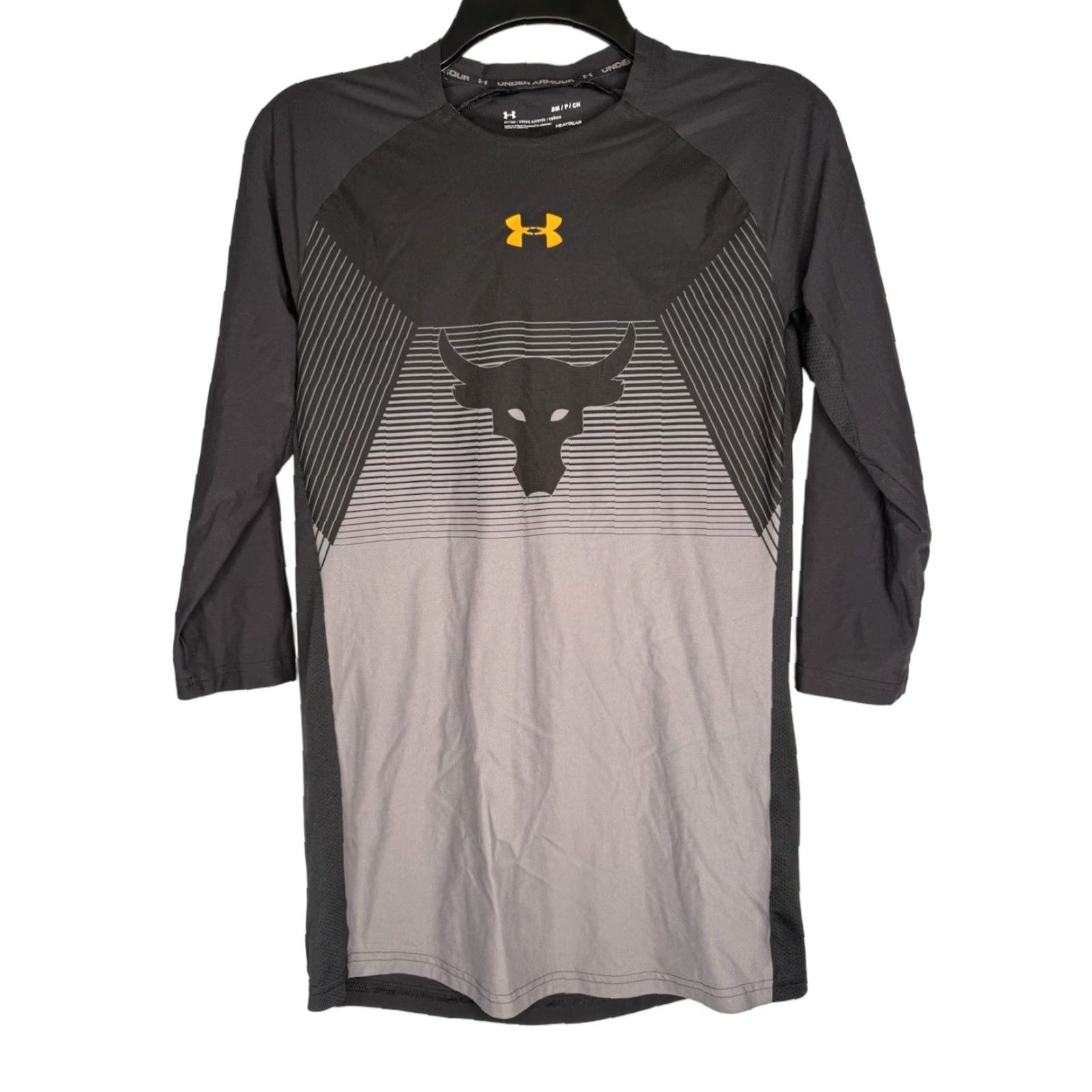 Under Armour Under Armour Project Rock Shirt Mens S Black Graphic Print Crew Neck Sleeveless Pullover Bodybuilding Gym T-Shirt Logo Size US S / EU 44-46 / 1 - 1 Thumbnail