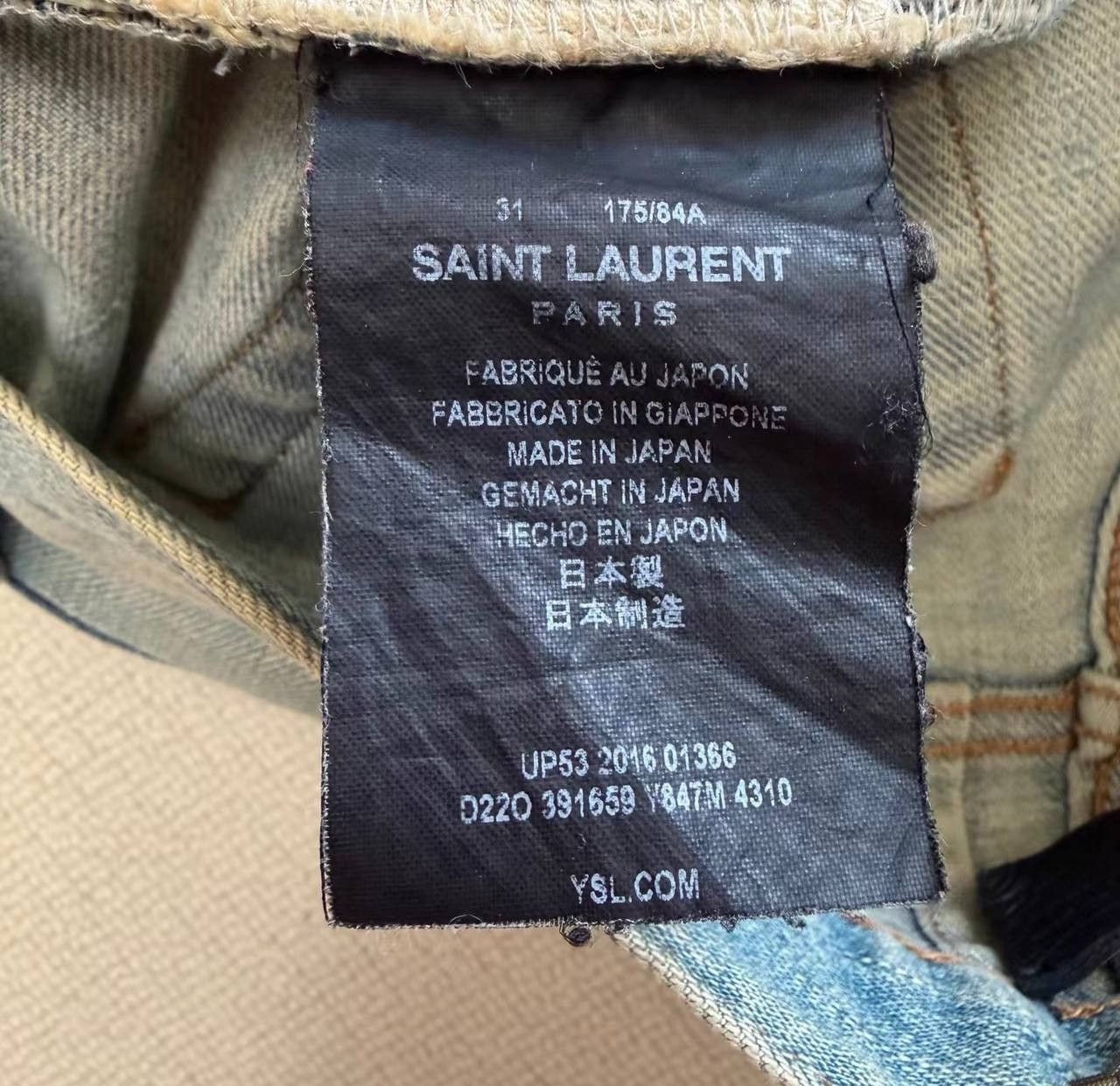 Saint Laurent Paris Authentic Saint Laurent D02 jeans Size US 31 - 4 Thumbnail