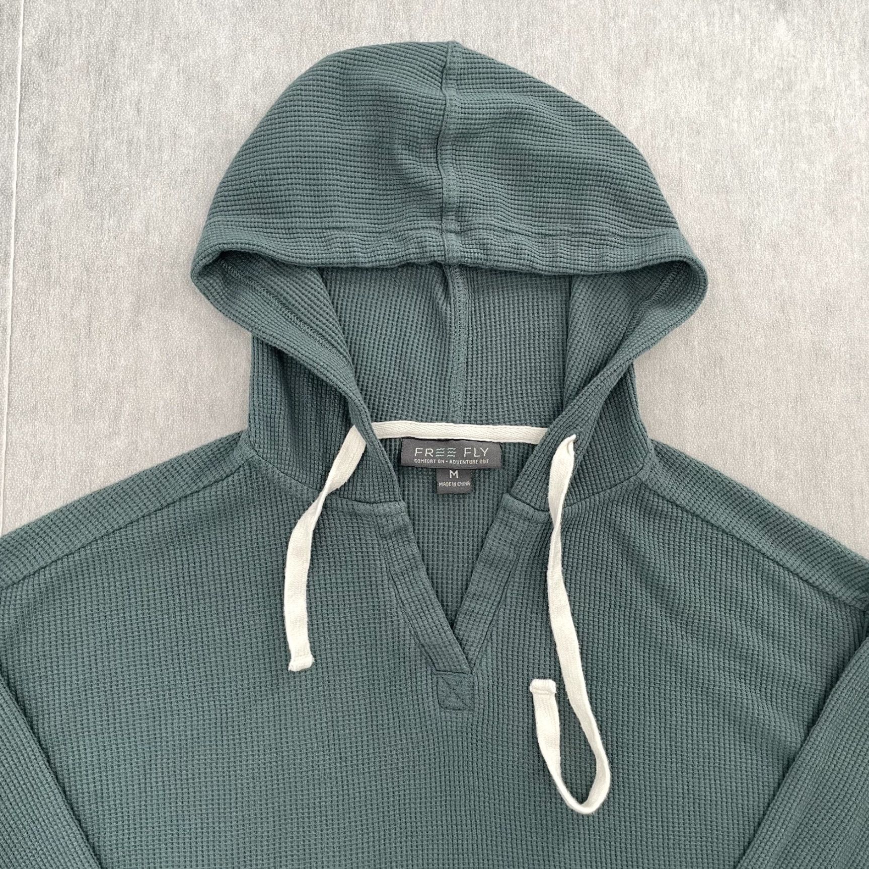 Vintage Free Fly Hoodie Mens Pullover Sweatshirt Green Medium Size US M / EU 48-50 / 2 - 3 Thumbnail