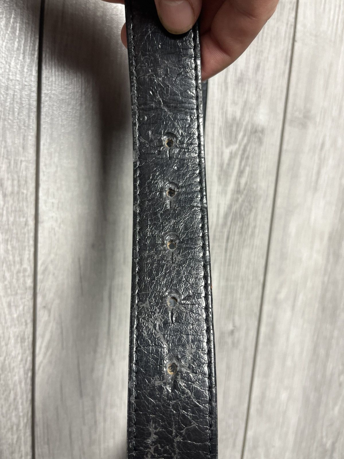 Japanese Brand Avant garde genuine leather belt size S/M Size ONE SIZE - 6 Thumbnail