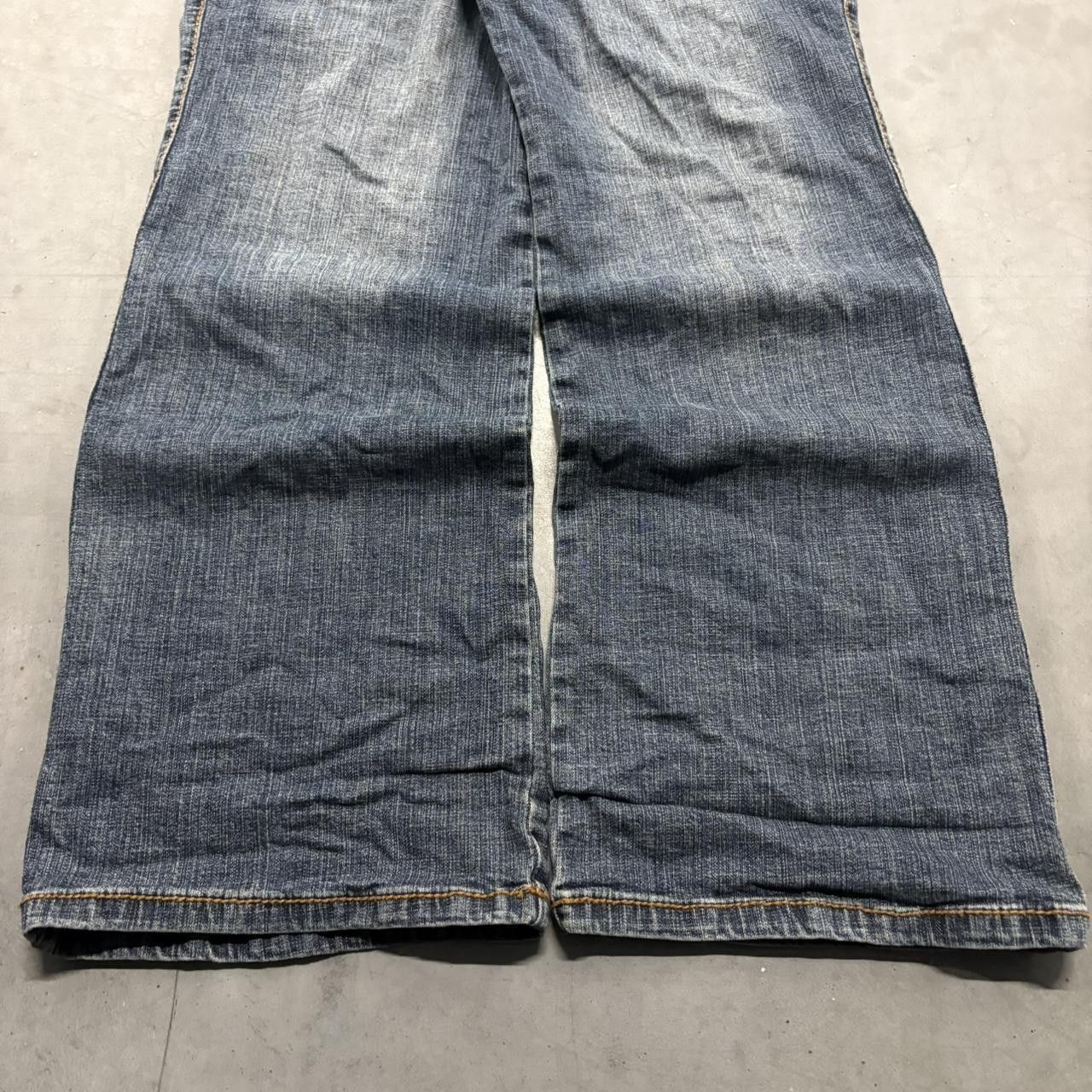 Vintage Crazy Vintage Y2K/2000s Flare Grunge Dark Wash Denim Jeans! Size US 36 / EU 52 - 5 Thumbnail