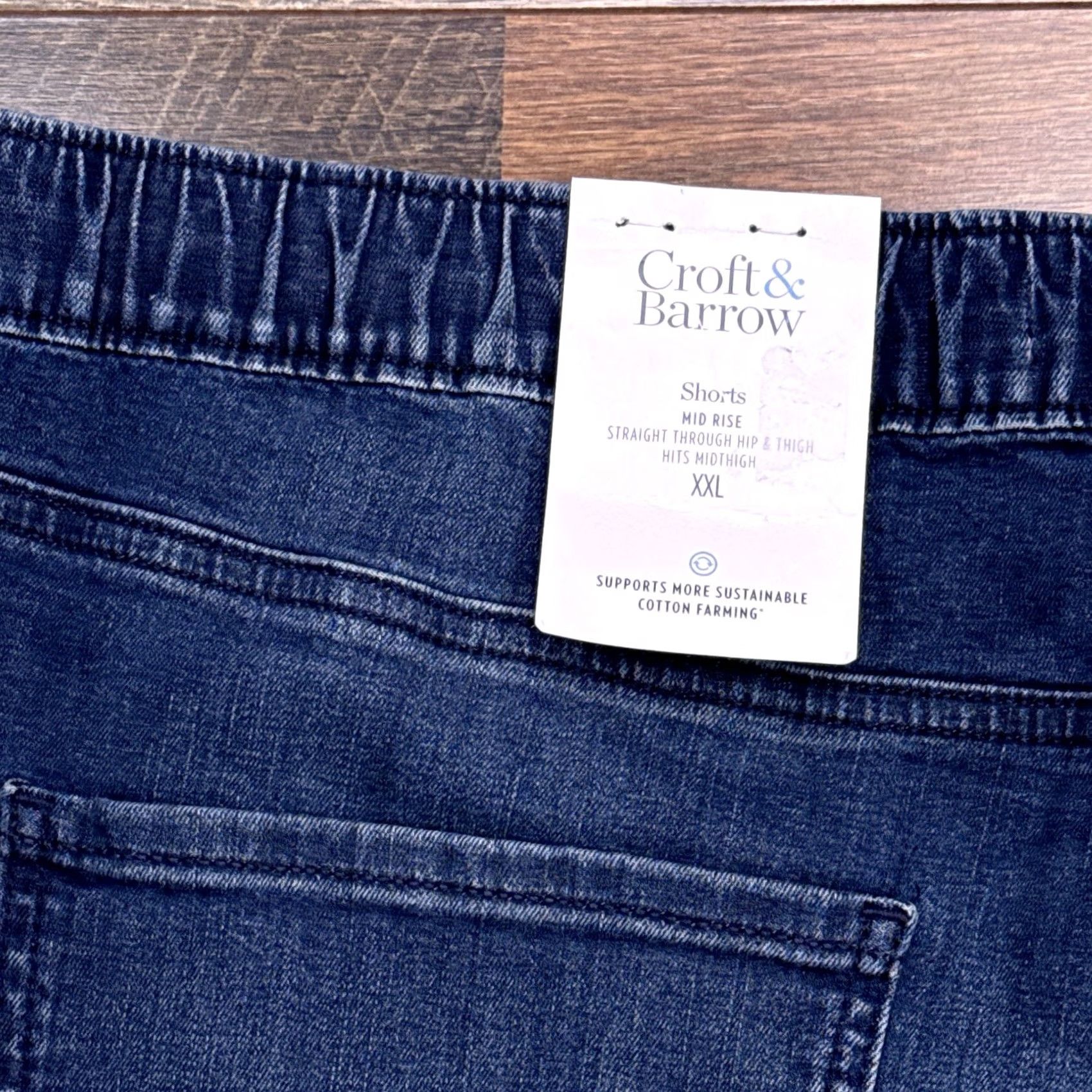 Croft & Barrow Croft & Barrow Denim Pull On Shorts Womens XXL Mid Rise Stretch Casual New Size 40" / US 18 - 7 Thumbnail