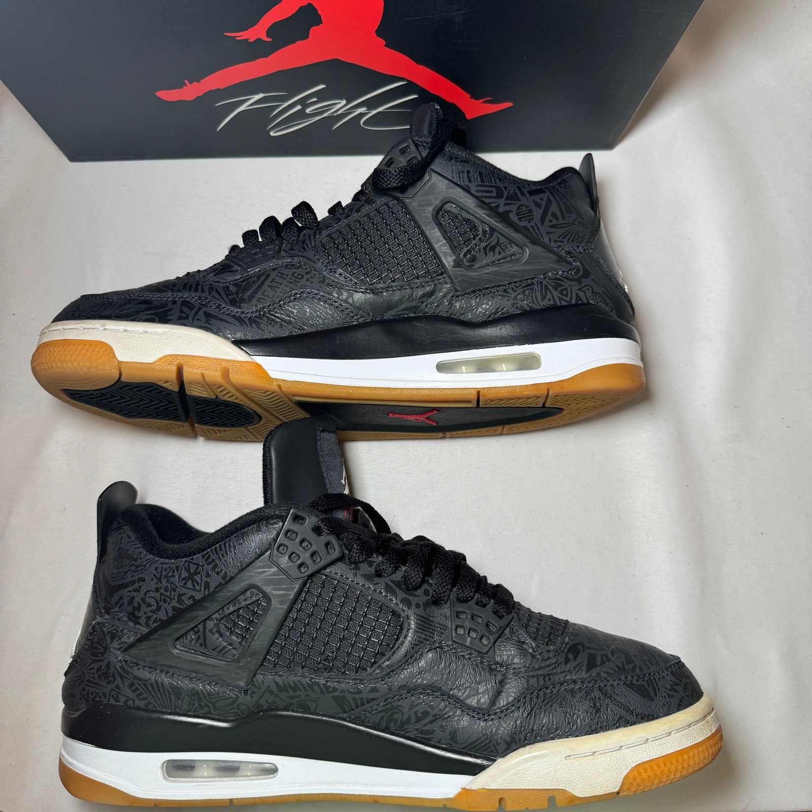 Jordan Brand × Nike Size 10 - Nike Air Jordan 4 Retro Laser Men's Shoes Size US 10 / EU 43 - 3 Thumbnail