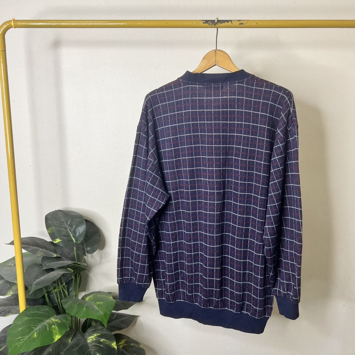 Ellesse VTG 90 ELLESSE Pullover Plaid Checkered Casual Sweatshirt Size US L / EU 52-54 / 3 - 5 Thumbnail