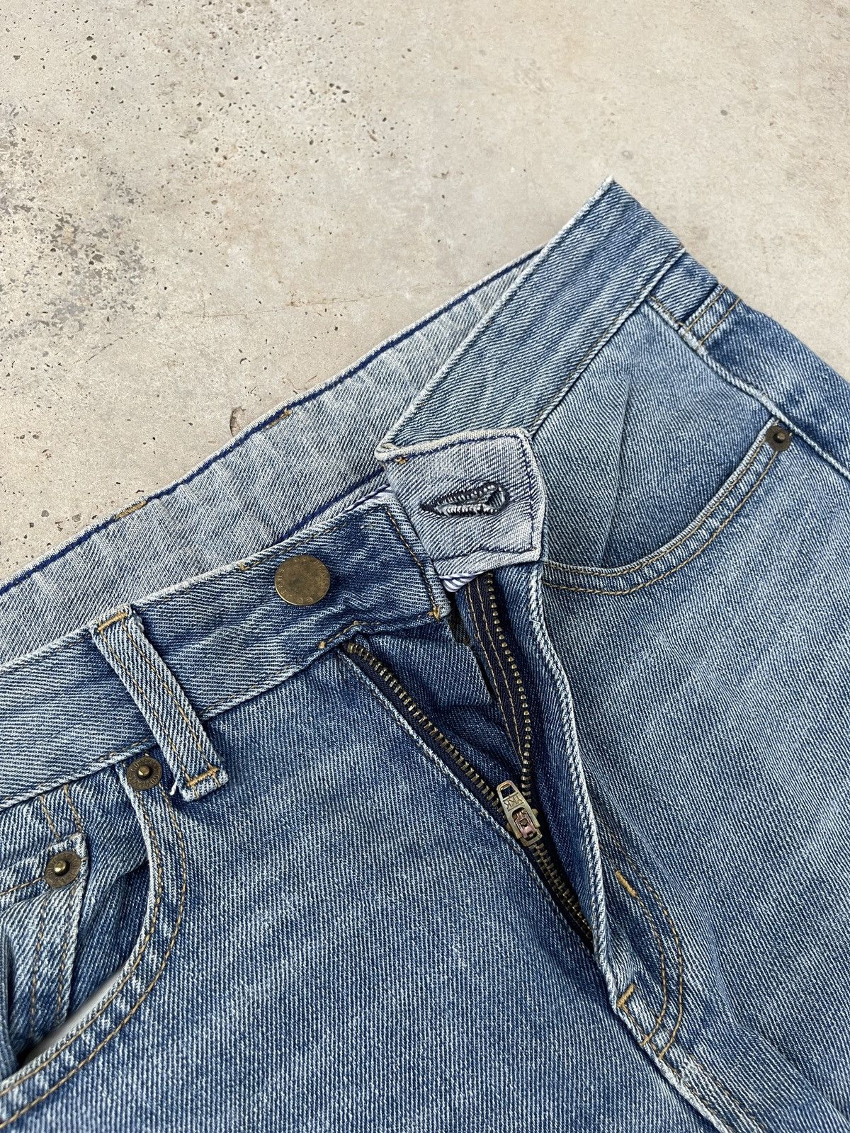 Japanese Brand × Junya Watanabe Vintage Japanese Brand Faded Blue Jeans Denim Size US 30 / EU 46 - 8 Thumbnail