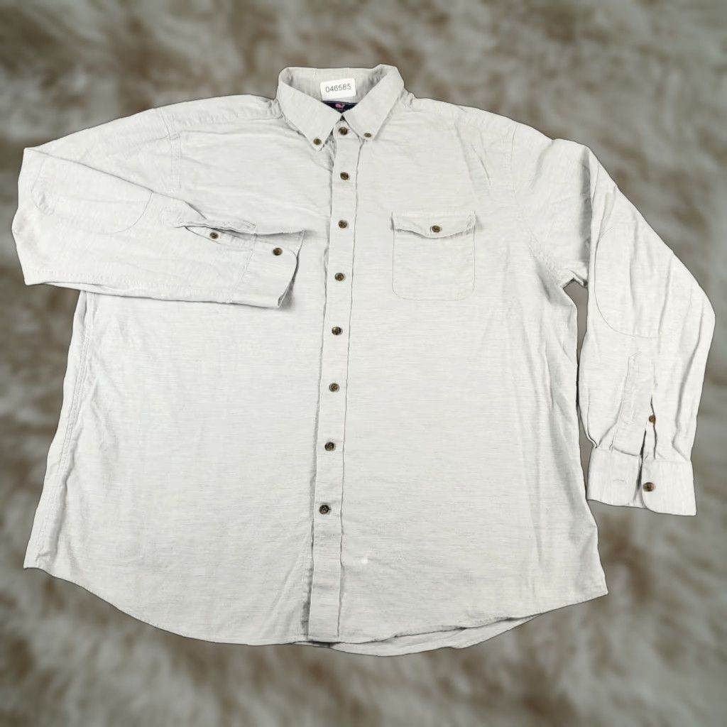 Vineyard Vines VINEYARD VINES Button Up Shirt Mens 2XL Gray Long Sleeve Casual Cotton Size US XXL / EU 58 / 5 - 1 Thumbnail
