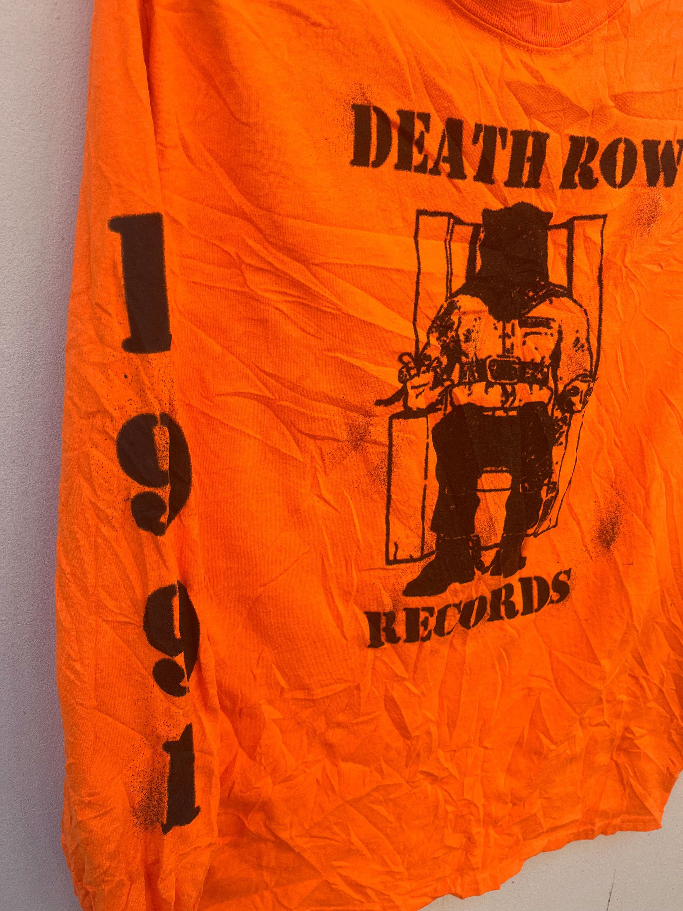 Band Tees Death Row Records 1991 Tear Away Sleeve Size US M / EU 48-50 / 2 - 4 Thumbnail