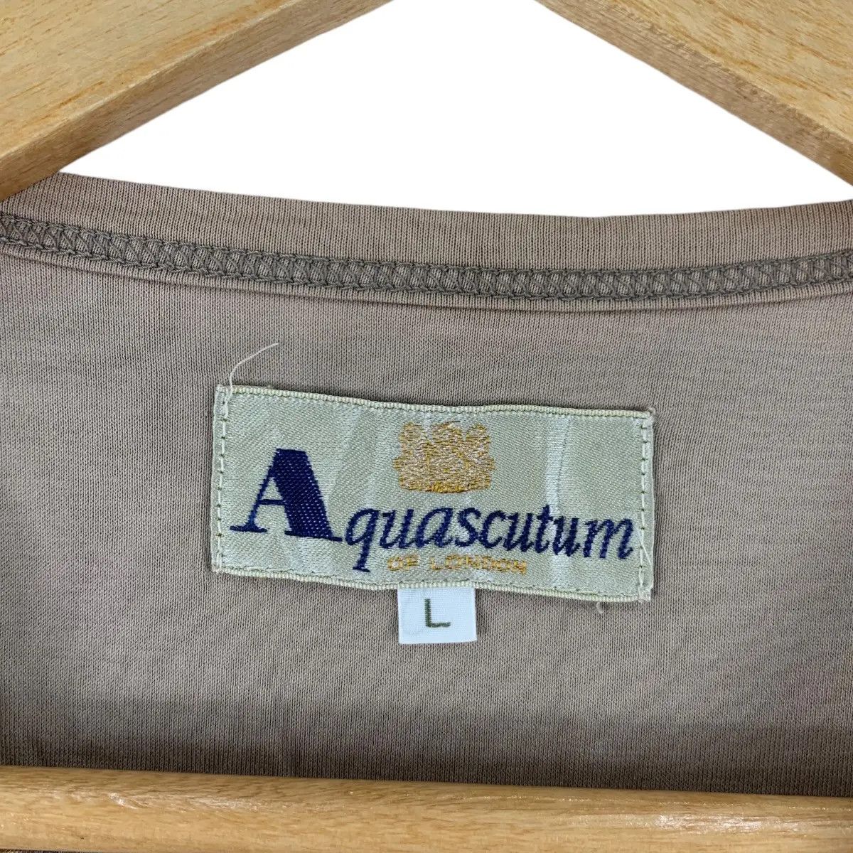 Aquascutum Vintage 90’ AQUASCUTUM LONDON Nova Checks Tee Shirt Top Size US L / EU 52-54 / 3 - 5 Thumbnail