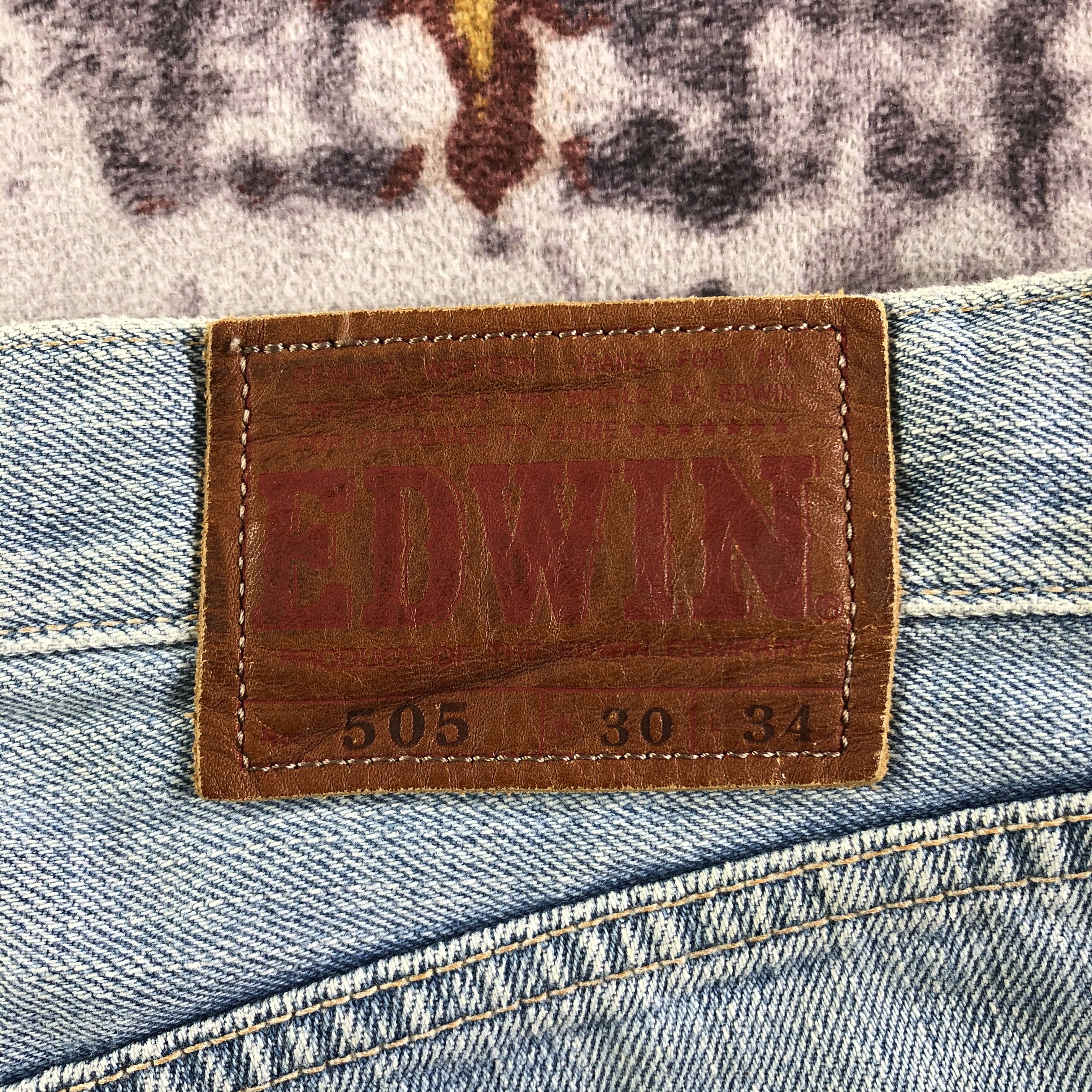 Edwin Vintage Light Wash Edwin 505 Selvedge Jeans-JM3687 Size US 33 - 6 Thumbnail