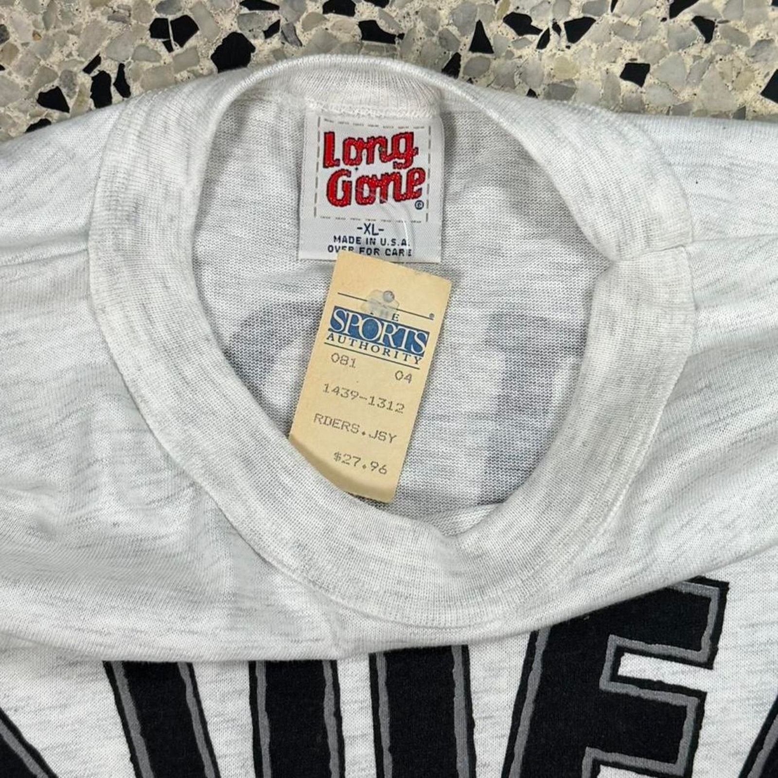 NFL × Vintage VINTAGE 90S SINGLE STITCH BNWT NOS LONG GONE RAIDERS AOP TEE Size US XL / EU 56 / 4 - 4 Thumbnail