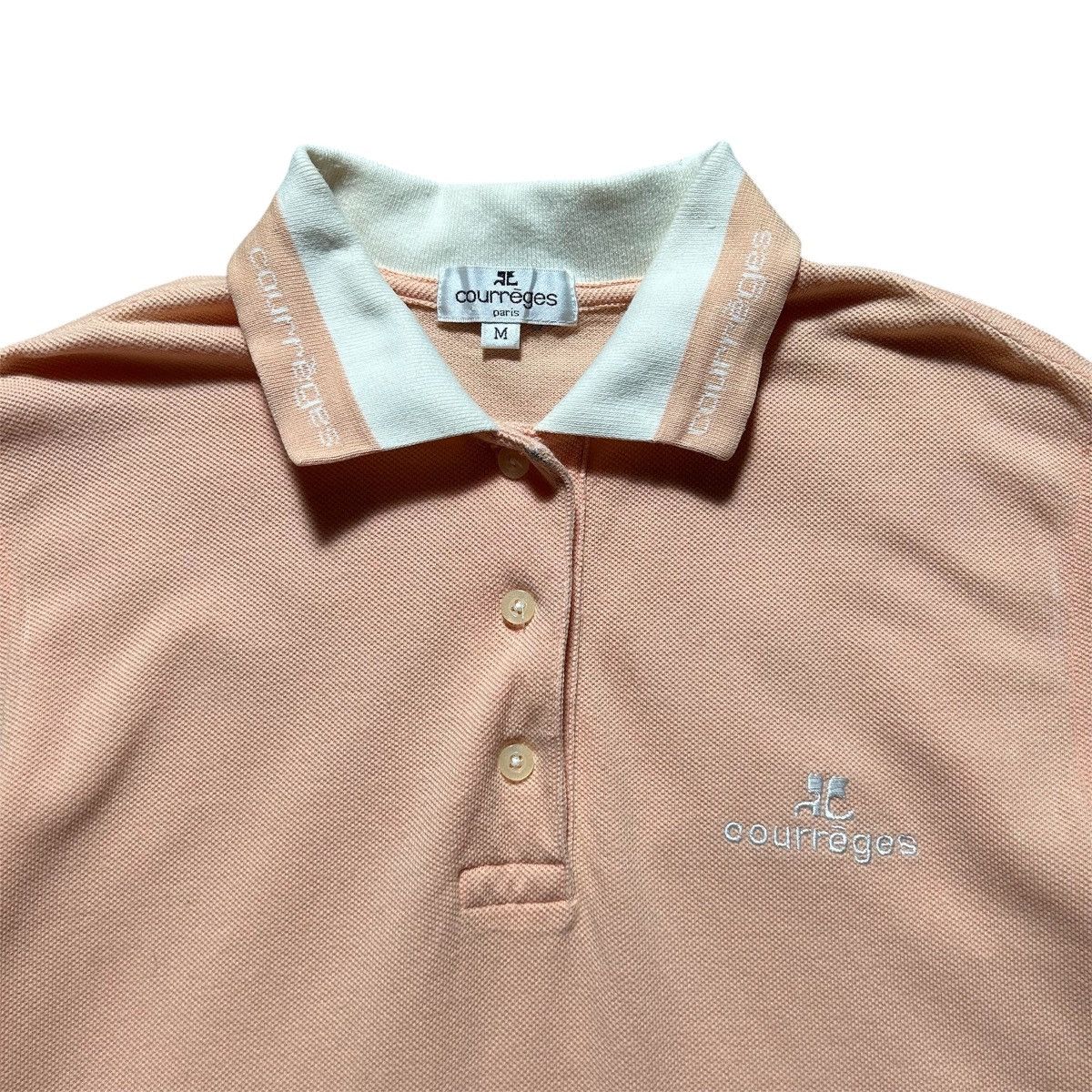 Courreges Vintage Courreges Logo Polos Shirt Size M / US 6-8 / IT 42-44 - 2 Thumbnail