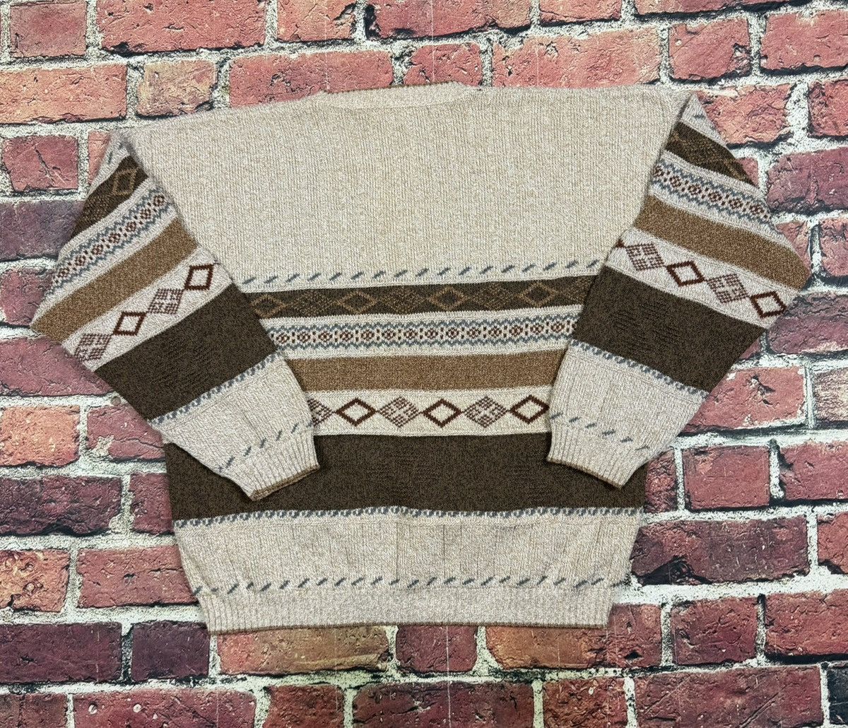 St. Johns Bay Vintage St. John’s Bay Geometric Aztec Knit Sweater V-Neck Size US XL / EU 56 / 4 - 3 Thumbnail
