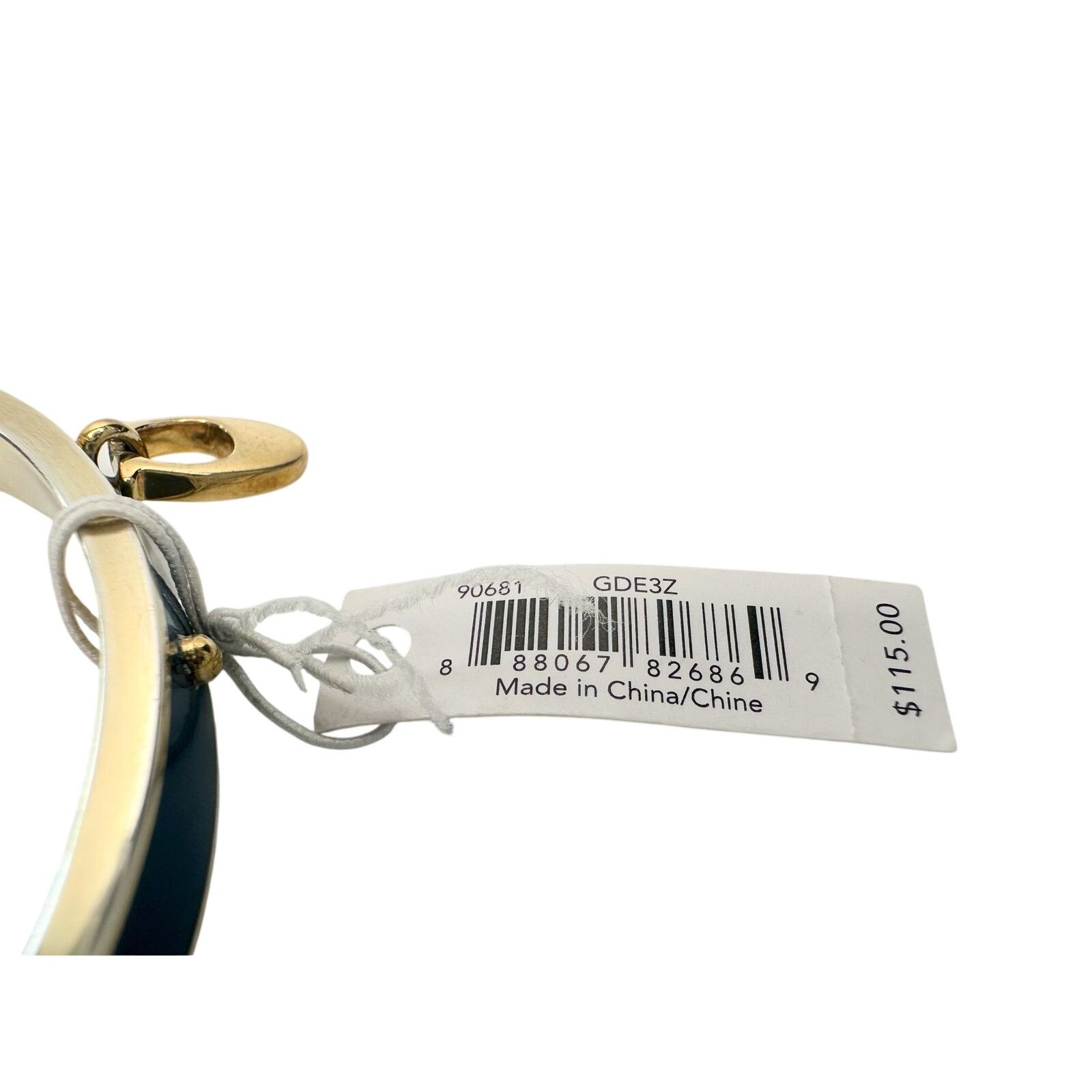 Coach Coach Enamel Riveted Signature C Hinge Bangle Bracelet Teal Size ONE SIZE - 7 Thumbnail