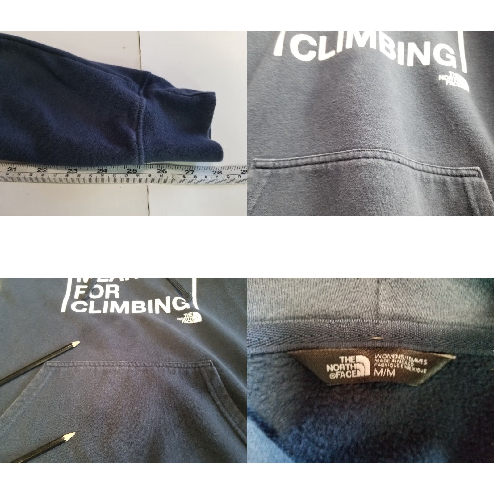 The North Face The North Face Hoodie Sweatshirt Pullover Long Sleeve Women's Size M Blue Pockets Activewear Sweatshirt Size M / US 6-8 / IT 42-44 - 8 Thumbnail