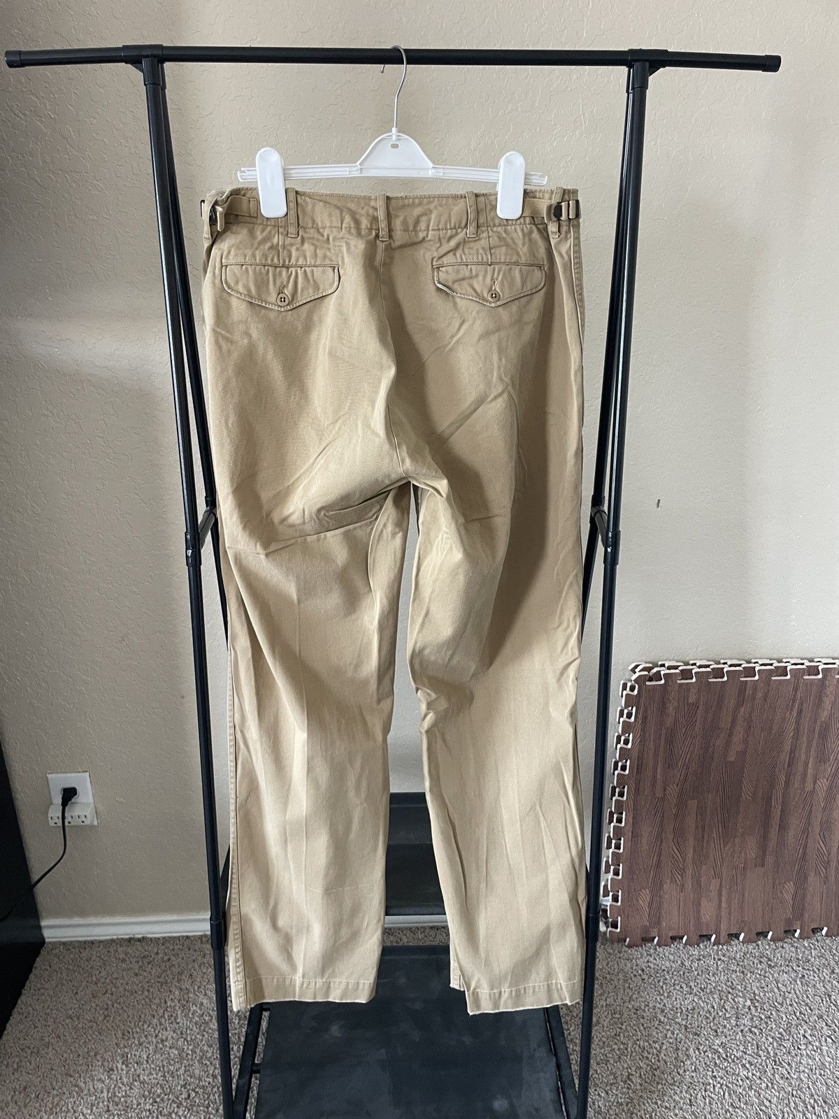 Polo Ralph Lauren STND Issue FF Khaki Chinos Size US 34 / EU 50 - 6 Thumbnail